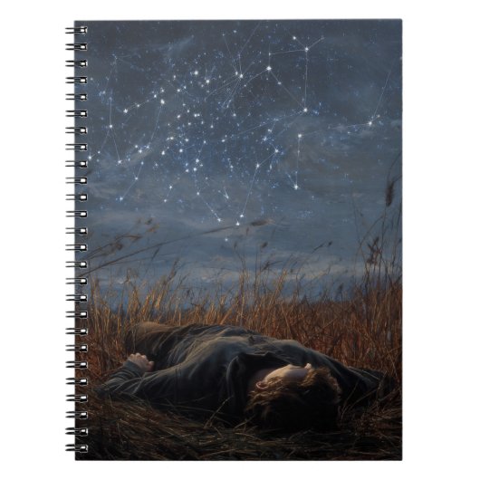 Constellation Dreamer Night Sky Notitieboek (Voorkant)