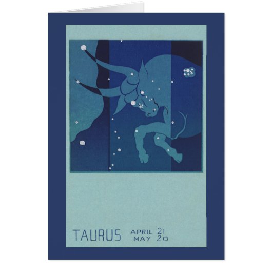 Constellation du Taureau vintage Zodiaque Astrolog (Devant)