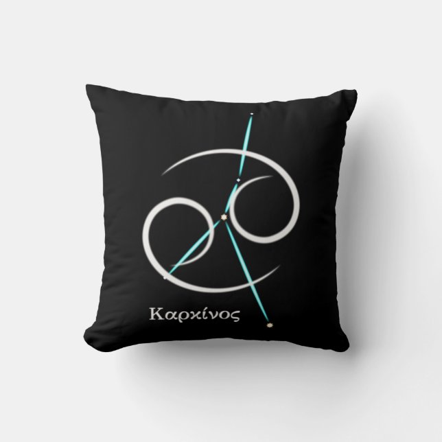Constellation du zodiaque Cancer Coussin de jet (Recto)