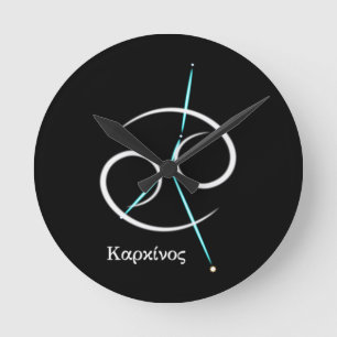 Constellation du zodiaque Cancer Horloge ronde