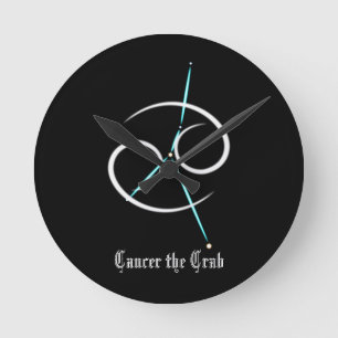 Constellation du zodiaque Cancer Horloge ronde