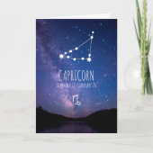 Constellation du zodiaque Capricorne | Carte astro (Devant)