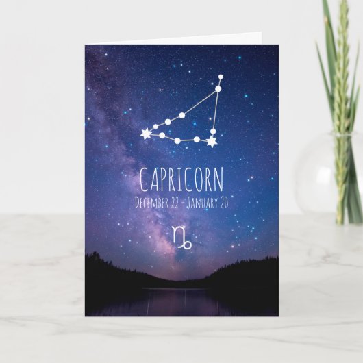 Constellation du zodiaque Capricorne | Carte astro (Devant)