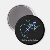 Constellation du zodiaque Sagittaire Aimant (Recto/Verso)