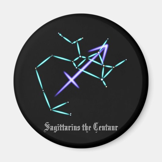 Constellation du zodiaque Sagittaire Aimant (Devant)