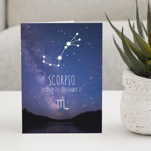 Constellation du zodiaque Scorpion Carte d'astro