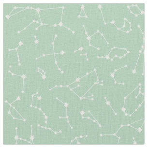 Constellation Fabric - Mint Stof