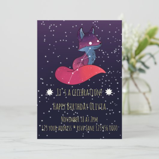 Constellation Fox Kaart (Staand voorkant)