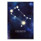 Constellation | Gemini | Numéro de table mariage (Dos)