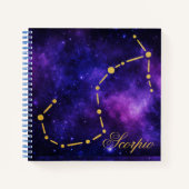 Constellation Gold Scorpio sur Galaxy | CARNET (Devant)