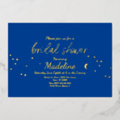 Constellation Gold Wedding Folie Uitnodiging (Voorkant)