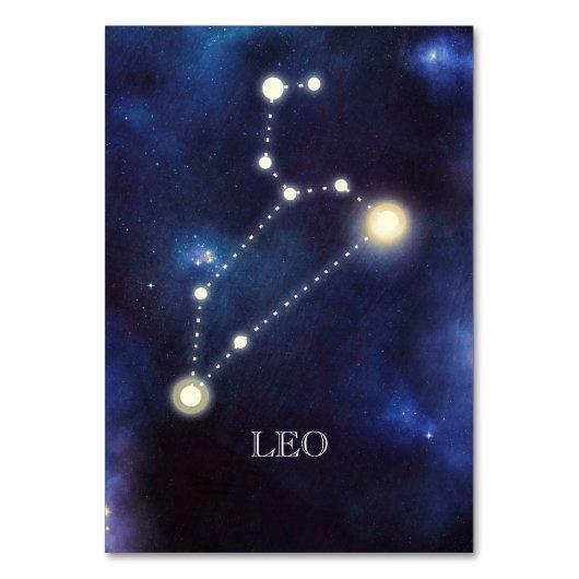 Constellation | Leo | Numéro de table mariage (Par défaut)