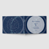 Constellation Night Sky Bruiloft Gastenboek (Volledig)