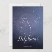 Constellation Star Numéro de table Delphinus (Devant)