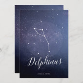 Constellation Star Numéro de table Delphinus (Devant / Derrière)