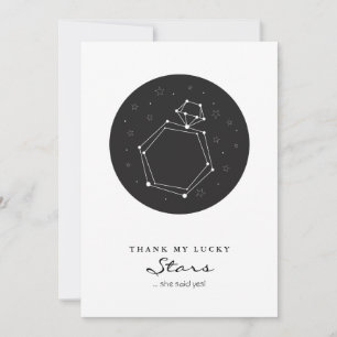 Constellation Verloving Ring Save the Date
