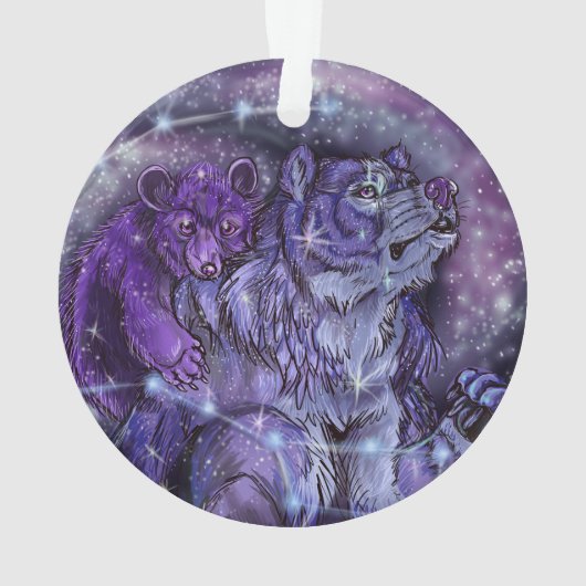 Constellations d'oursa mineure et d'ours majeur (dos)