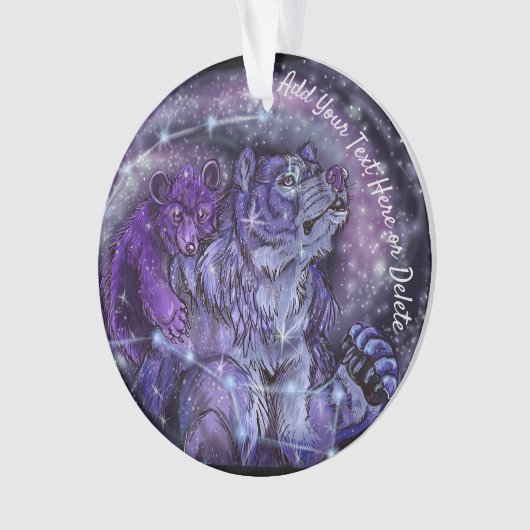 Constellations d'oursa mineure et d'ours majeur (devant)