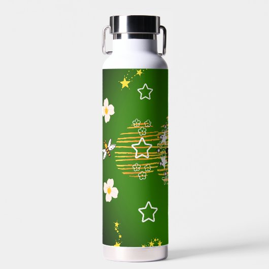Constellations et Fleurs Bouteille d'eau (Avant)
