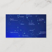 Constellations sur les Cartes Mariage Bleues (Dos)