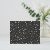 Constellations White en Black Briefkaart (Staand voorkant)