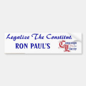 constitutie_quill_pen, y63rs, been... - Gepersonal Bumpersticker (Voorkant)
