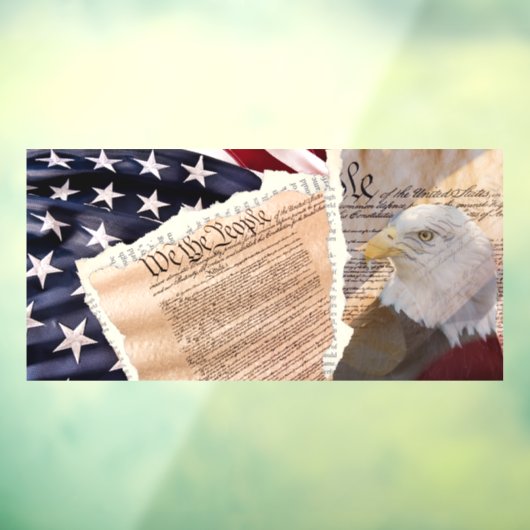 Constitutie Venster Cling Raamsticker (Vel 3)