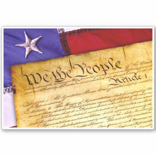 Constitutie Vinyl Sticker (Voorkant)