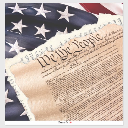 Constitutie Vinyl Sticker (Vel)