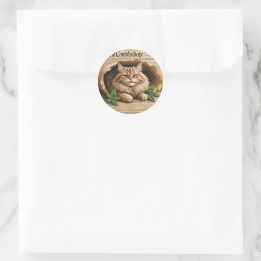 Constitution & Catnip - Sticker pour chat patrioti (Sac)