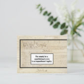 Constitutionele crisis Impeach Trump Briefkaart (Staand voorkant)