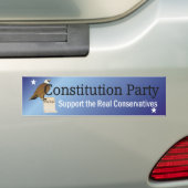 Constitutionele Partij t-shirt Bumpersticker (Op auto)