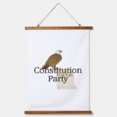 Constitutionele Partij t-shirt Hangend Wandkleed (Voorkant)