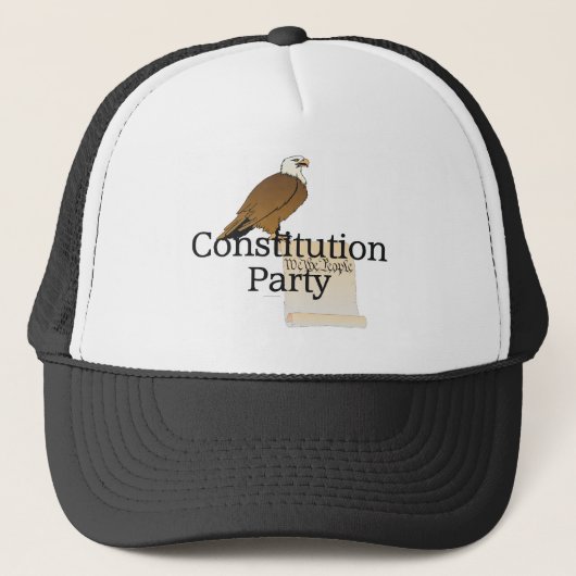 Constitutionele Partij t-shirt Trucker Pet (Voorkant)