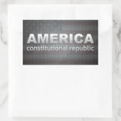 Constitutionele Republiek Rechthoekige Sticker (Tas)