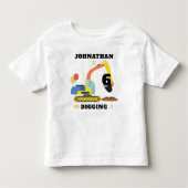 Constructie 6e verjaardag kinder shirts (Voorkant)