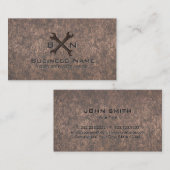 Constructie automatische reparatiehandyman metalli visitekaartje (Voorkant / Achterkant)