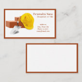 Constructie betonmetselwerk Pet & brick Visitekaartje (Voorkant / Achterkant)