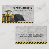 Constructie | Bull Dozer | Zware Machine Visitekaartje (Voorkant / Achterkant)