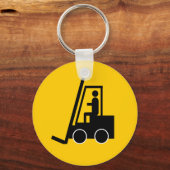 CONSTRUCTIE FORKLIFT VOERTUIG GRAFISCHE LOGO TOETS SLEUTELHANGER (Voorkant)