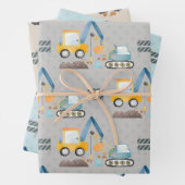 Constructie Gravers Patroon Inpakpapier Vel (In situ)