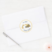 Constructie Kerst Digger Christas Gift Label (Envelop)