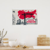 Constructie Kraan Matchbox Kunstprint, Sovjet Poster (Keuken)