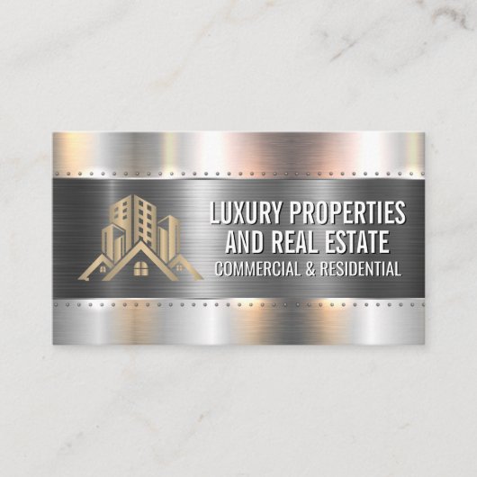 Constructie Metaal Klinknagels | Eigenschappen Log Visitekaartje (Voorkant)