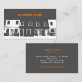 Constructie - Minimalistisch - Business Card-sjabl Visitekaartje (Voorkant / Achterkant)