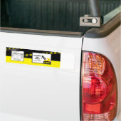 Constructie op het etiket van waterflessen bumpersticker (Op Truck)