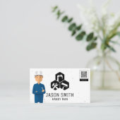 Constructie | Timmerman Diensten | QR Code Visitekaartje (Staand voorkant)