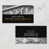 Constructie van bouwkundige architect visitekaartje (Voorkant / Achterkant)