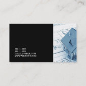 Constructie van General Contractor Builder Visitekaartje (Achterkant)