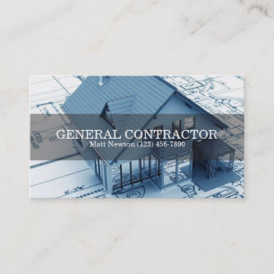 Constructie van General Contractor Builder Visitekaartje